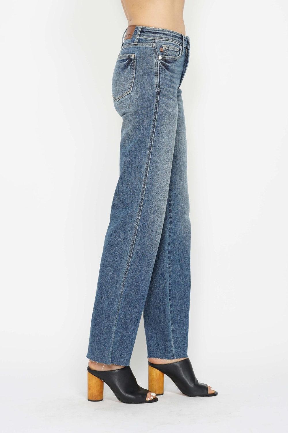 Judy Blue Full Size Tummy Control Straight Jeans