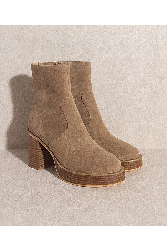 Oasis Society The ALEXANDRA Bootie, Khaki