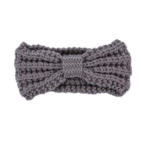 Knitted Bow Winter Headband