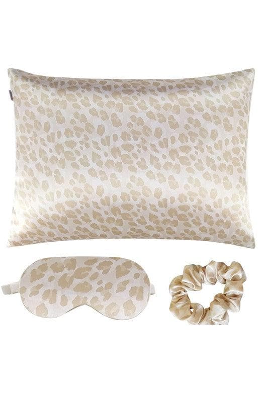 Satin Pillowcase Sleep Mask Scrunchie Gift Set - SwagglyLife Home & Fashion