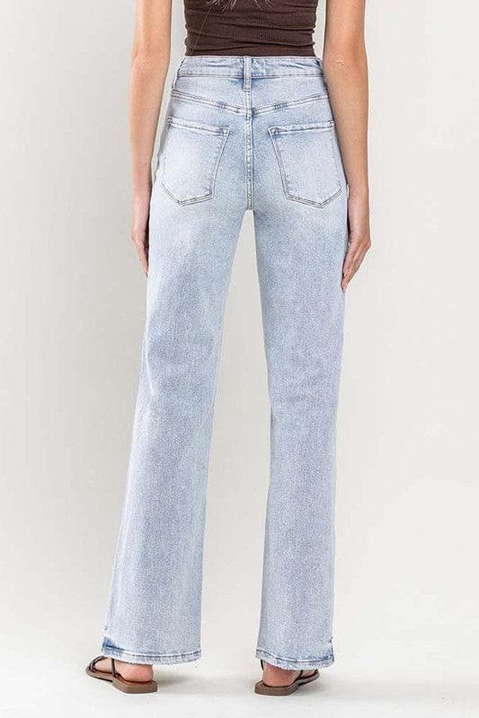 VERVET by Flying Monkey 90's Vintage Super High-Rise Flare Jeans - SwagglyLife Home & Fashion