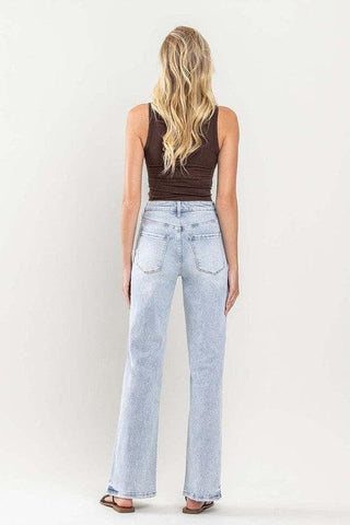 VERVET by Flying Monkey 90's Vintage Super High-Rise Flare Jeans - SwagglyLife Home & Fashion