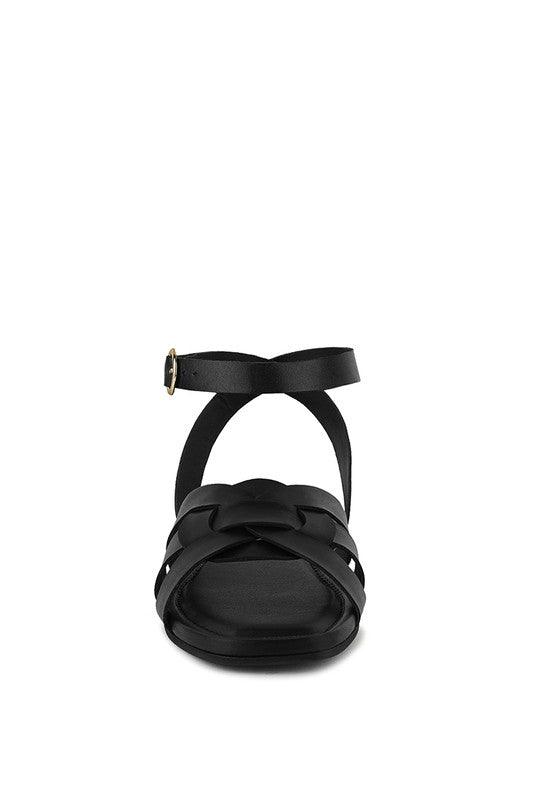 Rag & Co ASHTON Flat Ankle Strap Sandals - SwagglyLife Home & Fashion