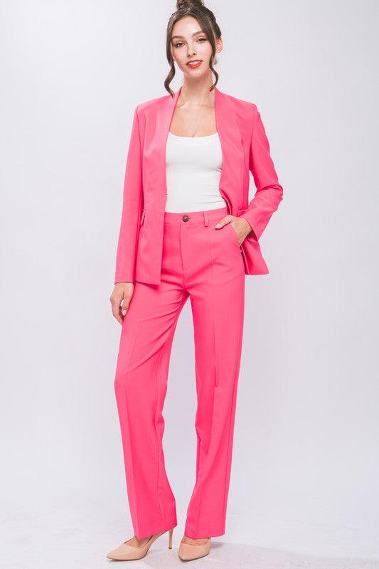 Love Tree Formal Straight Leg Blazer Pants