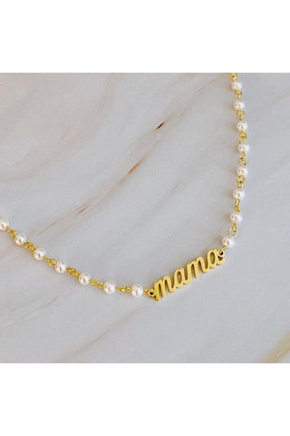 Mama Pearl Chain Necklace