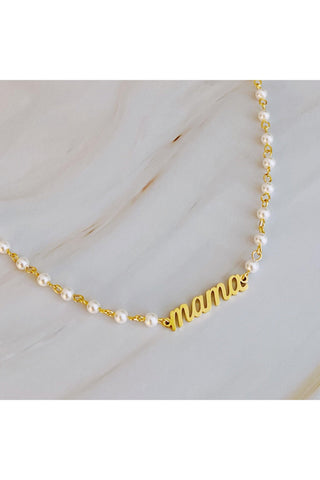 Mama Pearl Chain Necklace