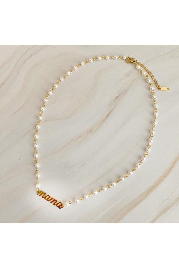 Mama Pearl Chain Necklace