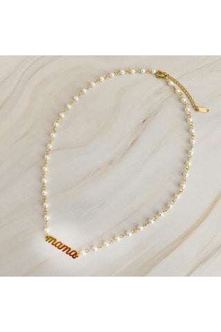 Mama Pearl Chain Necklace