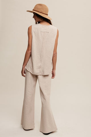 Listicle Soft Knit Tank and Sweat Pant Set