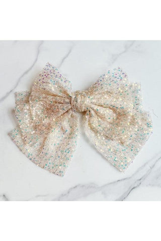 Shimmer Lover Bow Hair Clip