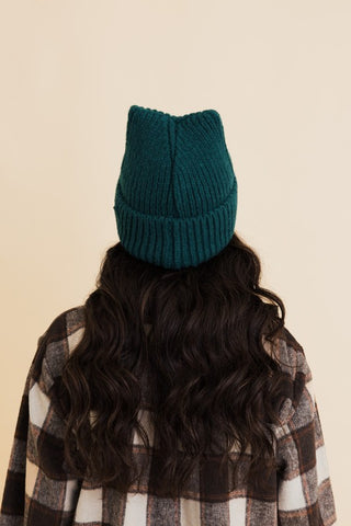 Chill Vibes Soft Ribbed Squared Face Beanie