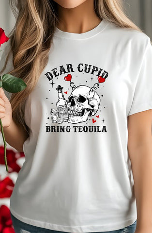 Dear Cupid Bring Tequila PLUS Graphic Tee