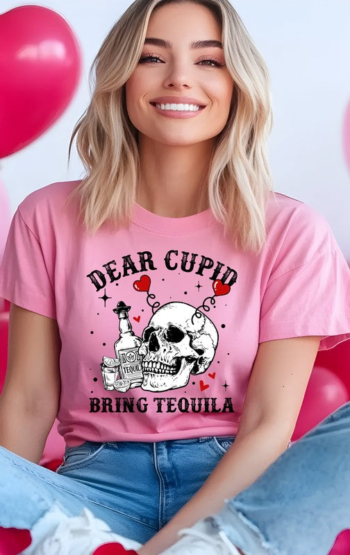 Dear Cupid Bring Tequila PLUS Graphic Tee