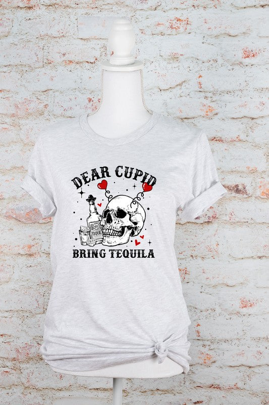 Dear Cupid Bring Tequila PLUS Graphic Tee