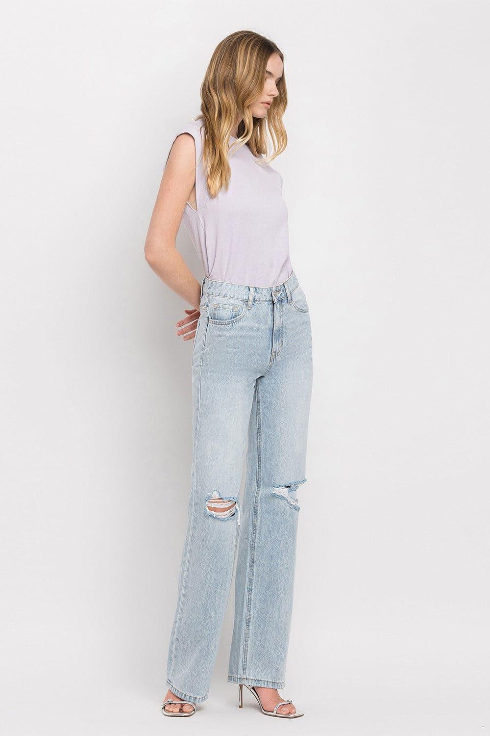 Vervet by Flying Monkey 90'S Vintage Super High Rise Flare Jeans - SwagglyLife Home & Fashion