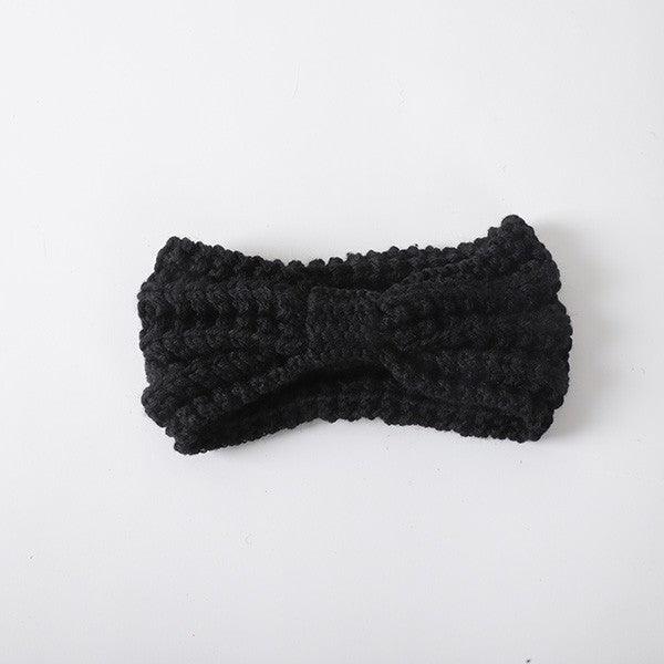 Knitted Bow Winter Headband