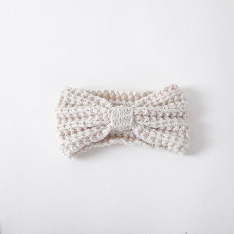 Knitted Bow Winter Headband