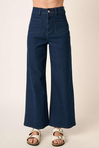 Mittoshop High Waist Wide Leg Jeans