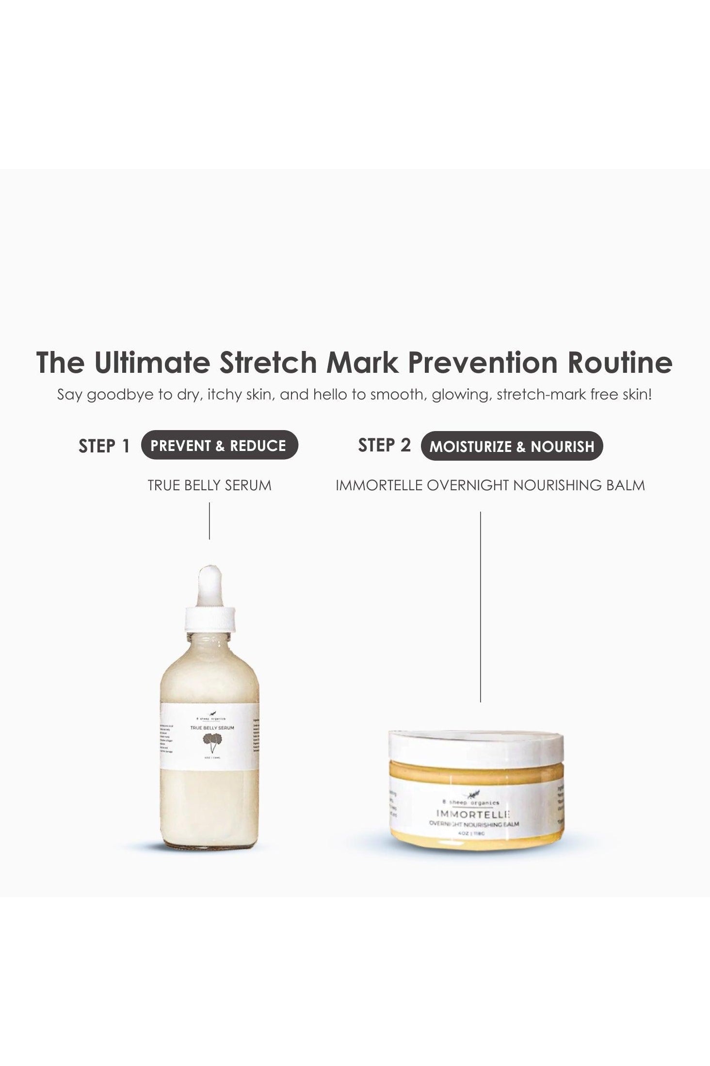 8 Sheep Organics 2-Step Stretch Mark Prevention Bundle - SwagglyLife Home & Fashion