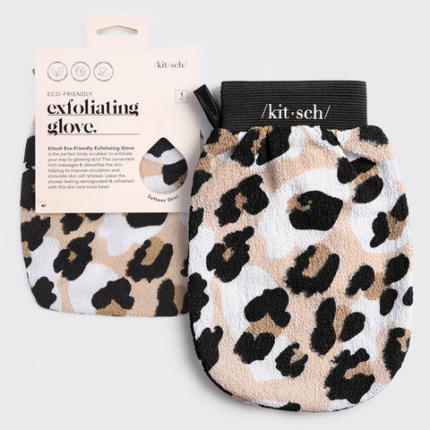 KITSCH Exfoliating Glove - Leopard