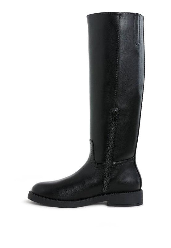 Rag Company Kiang Metal Chain Link Detail Calf Boots