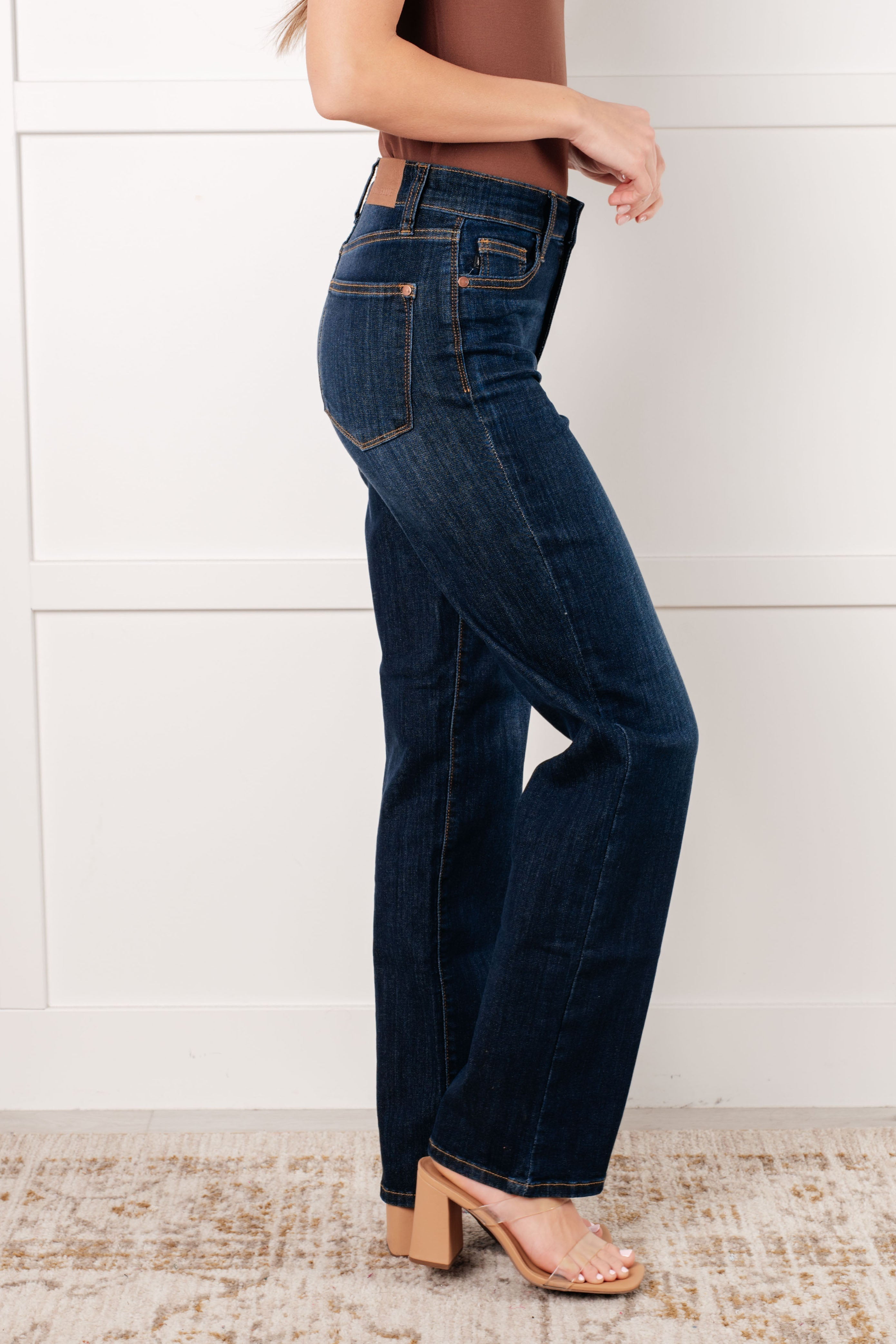 Judy Blue Alaina High Rise Classic Straight Jeans