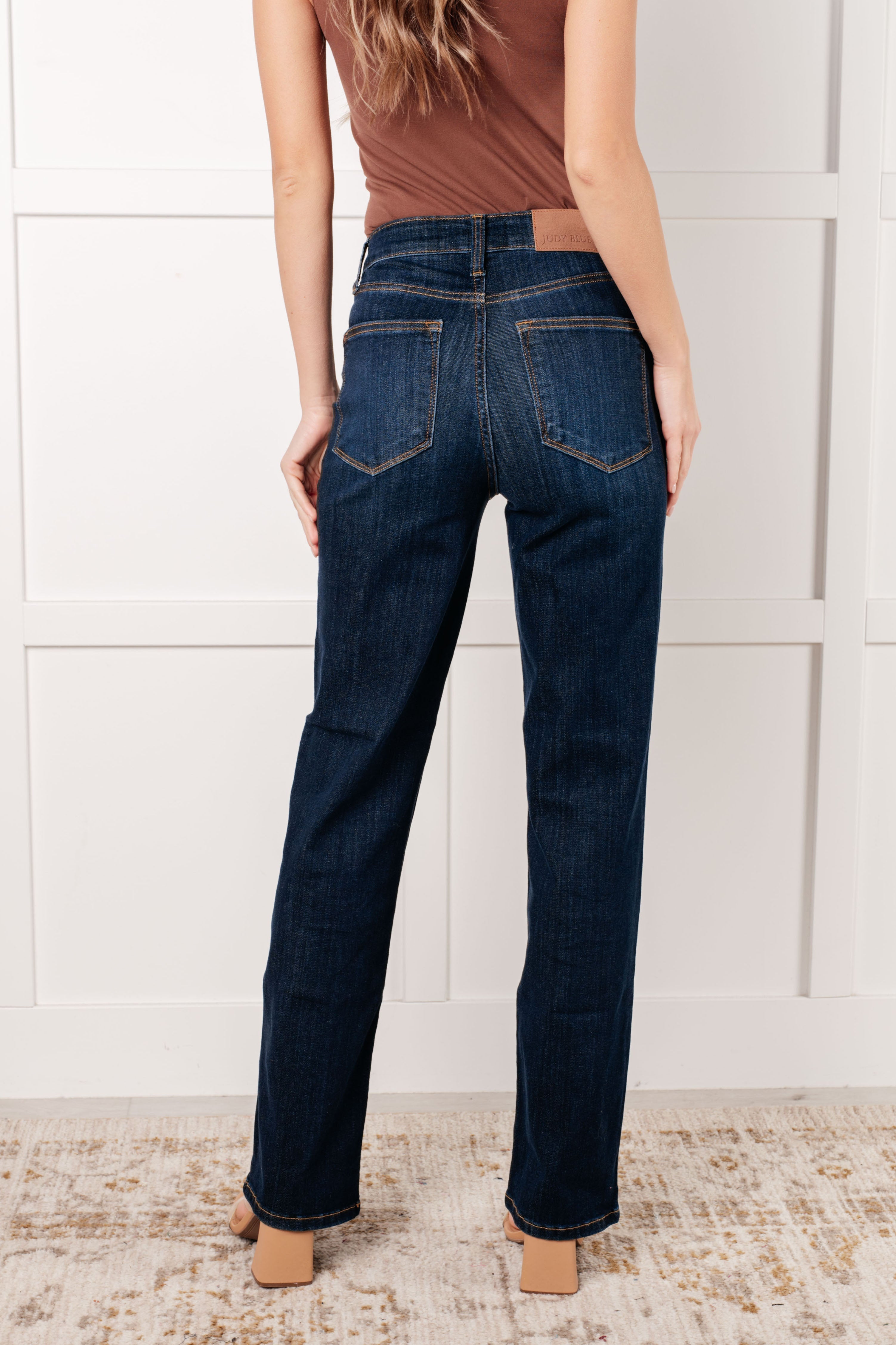 Judy Blue Alaina High Rise Classic Straight Jeans