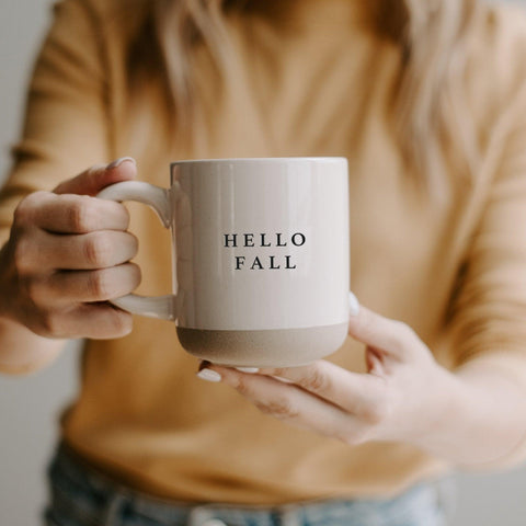 Hello Fall 14oz. Stoneware Coffee Mug