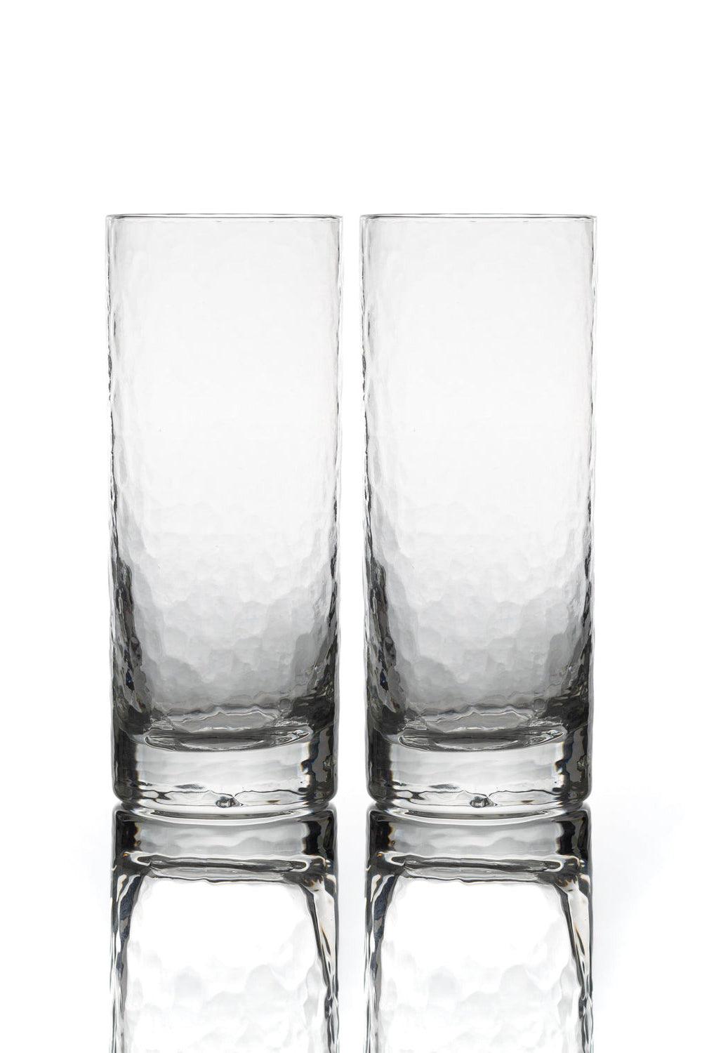 Artisan Hand-Blown Highball Glass - Set of 2