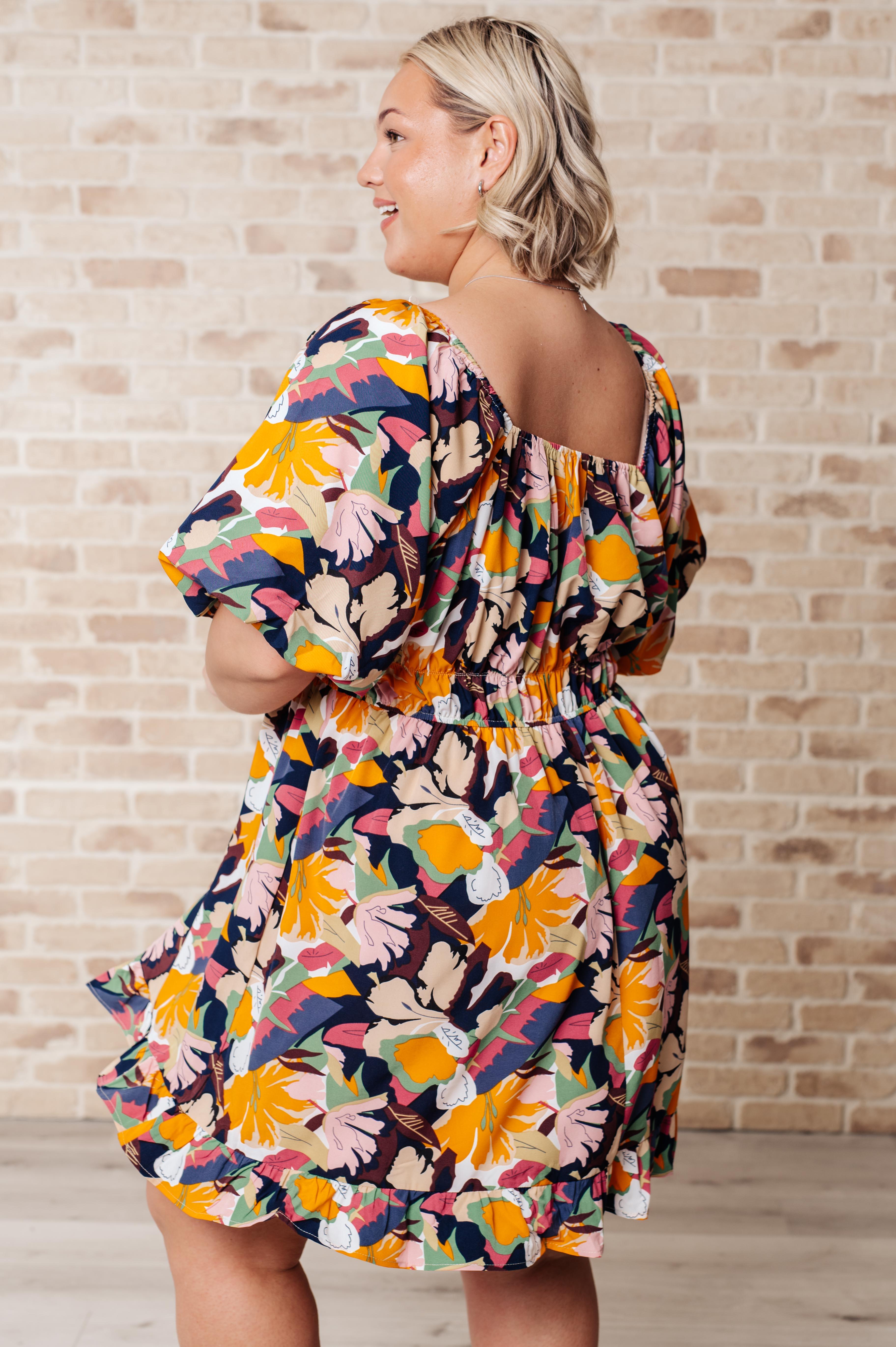 Just Hold On Floral Dress - SwagglyLife Home & Fashion