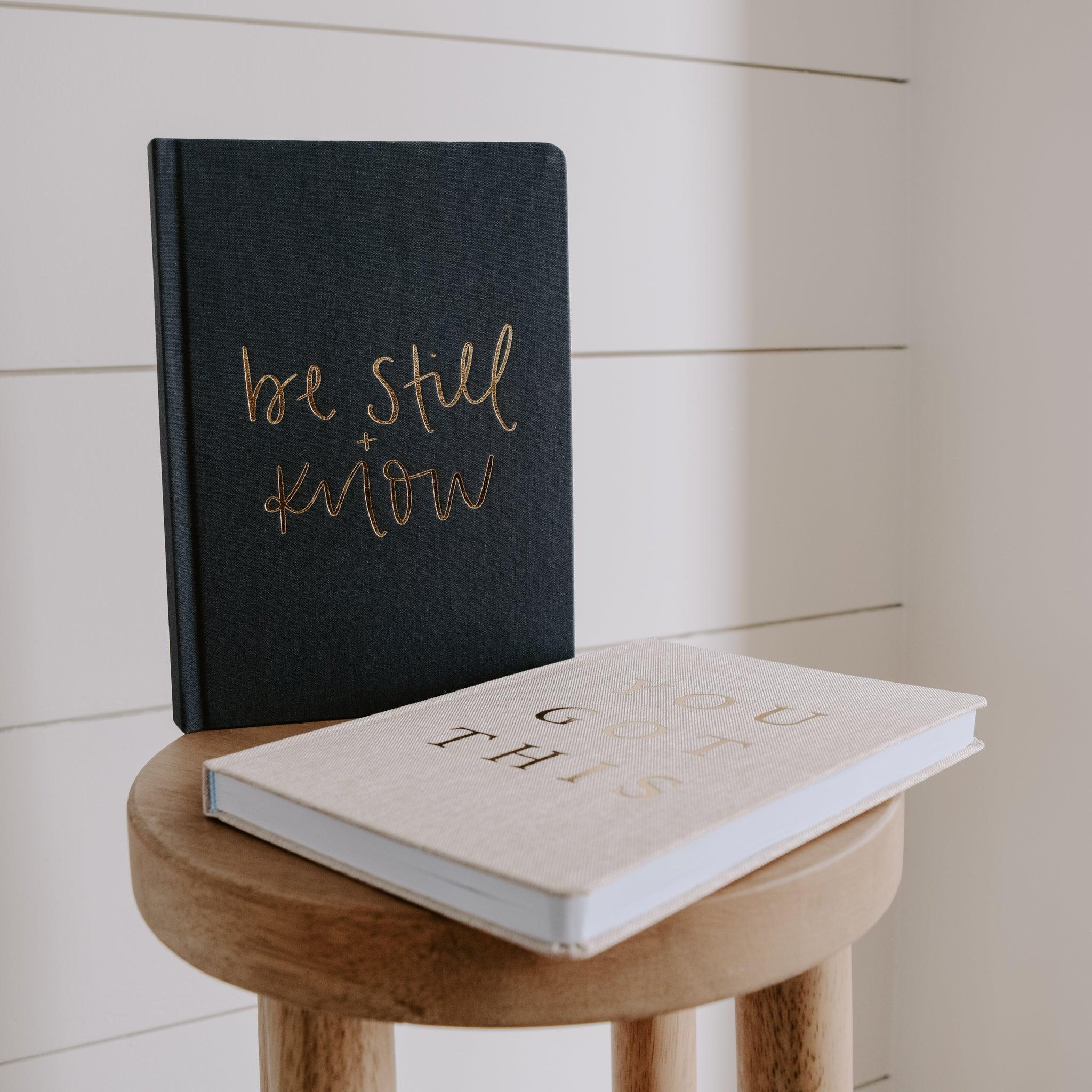 Be Still and Know Fabric Journal