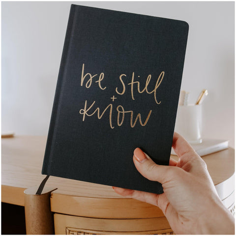 Be Still and Know Fabric Journal