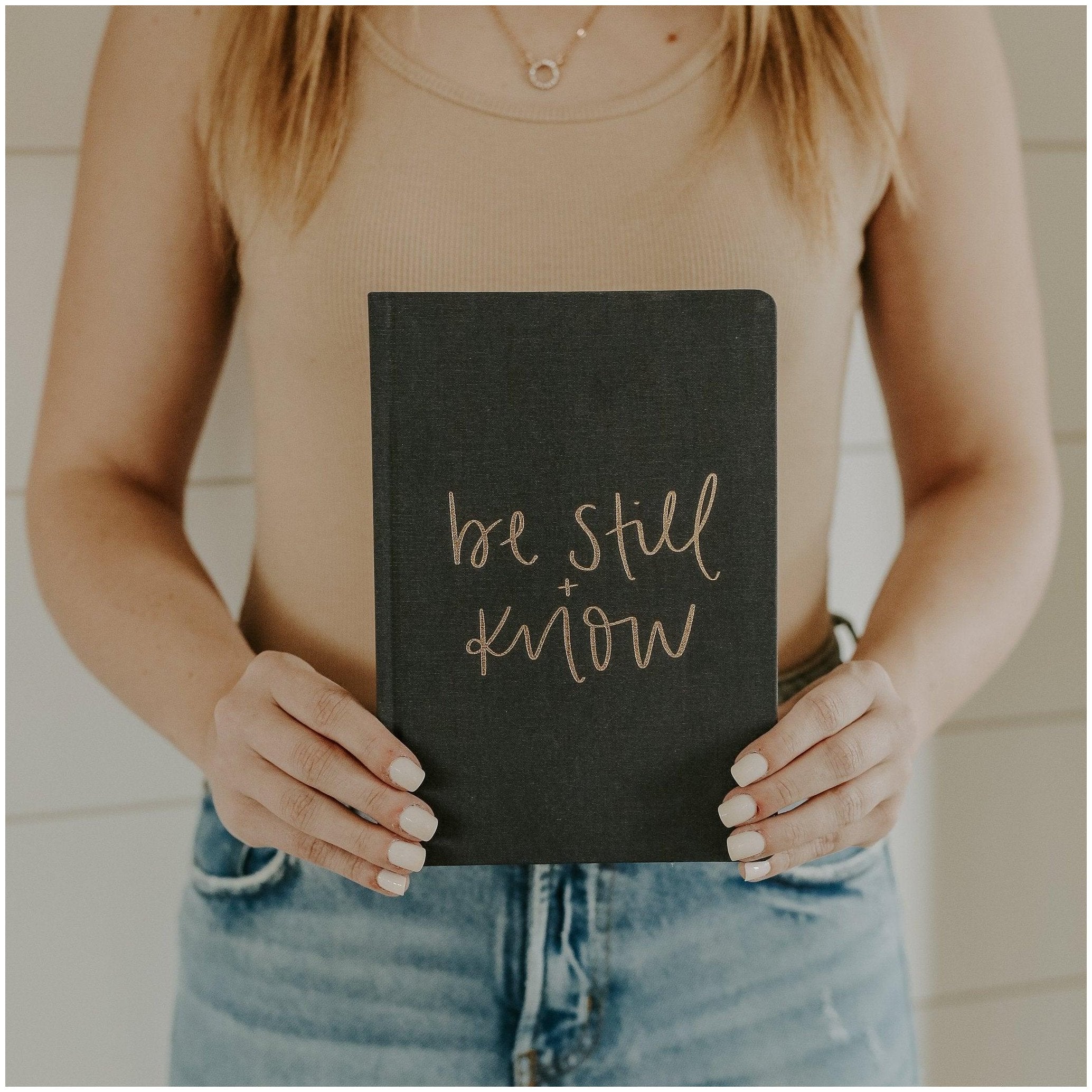 Be Still and Know Fabric Journal