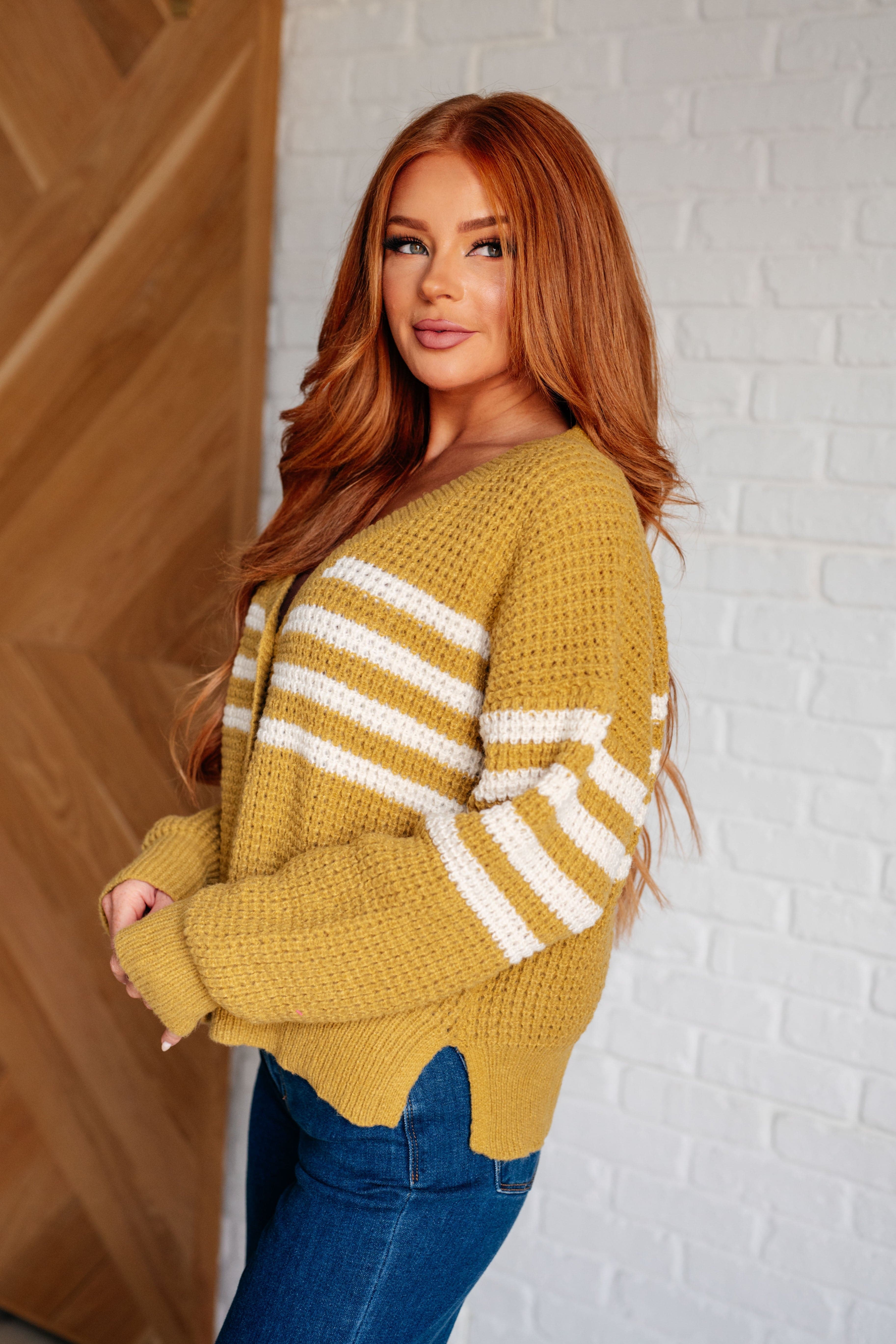 GeeGee On Top of the World Striped Cardigan