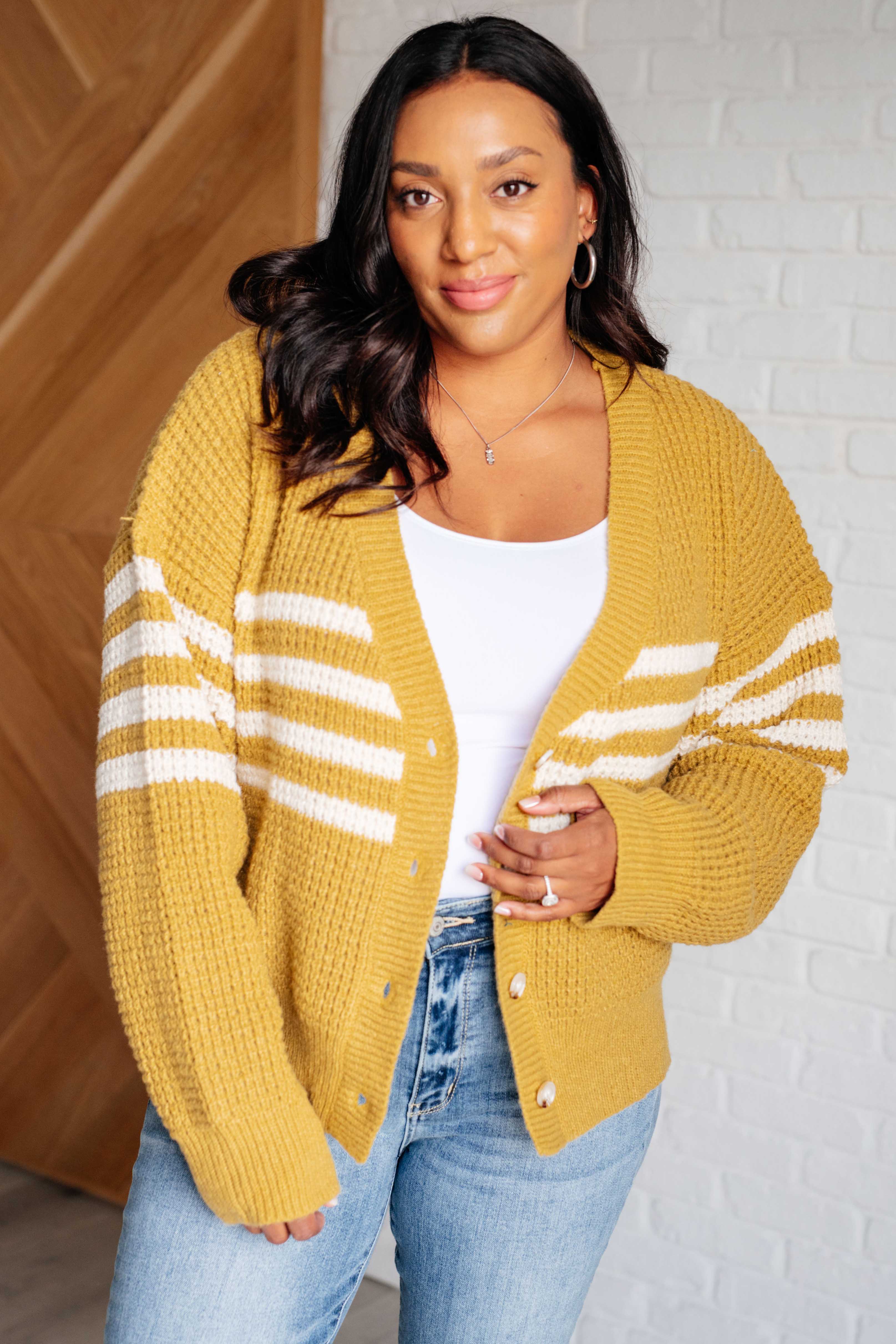 GeeGee On Top of the World Striped Cardigan