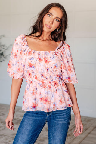 A Powerful Force Square Neck Balloon Sleeve Blouse - SwagglyLife Home & Fashion