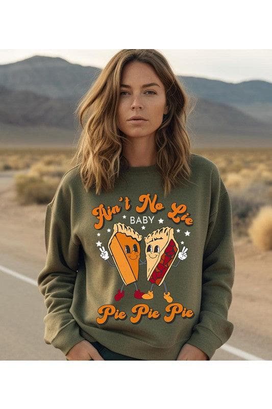 AIN'T NO LIE BABY PIE, PIE PIE Unisex Fleece Sweatshirt - SwagglyLife Home & Fashion