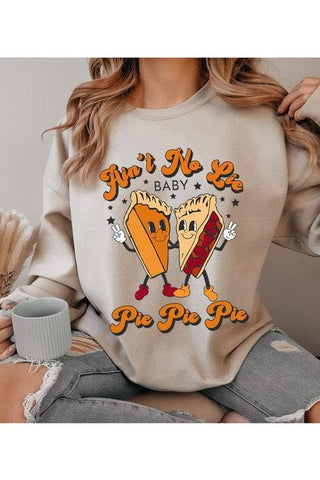 AIN'T NO LIE BABY PIE, PIE PIE Unisex Fleece Sweatshirt - SwagglyLife Home & Fashion