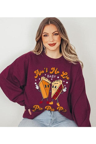 AIN'T NO LIE BABY PIE, PIE PIE Unisex Fleece Sweatshirt - SwagglyLife Home & Fashion