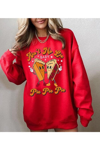 AIN'T NO LIE BABY PIE, PIE PIE Unisex Fleece Sweatshirt - SwagglyLife Home & Fashion