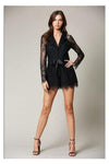 Alivia- Black Lace Romper - SwagglyLife Home & Fashion