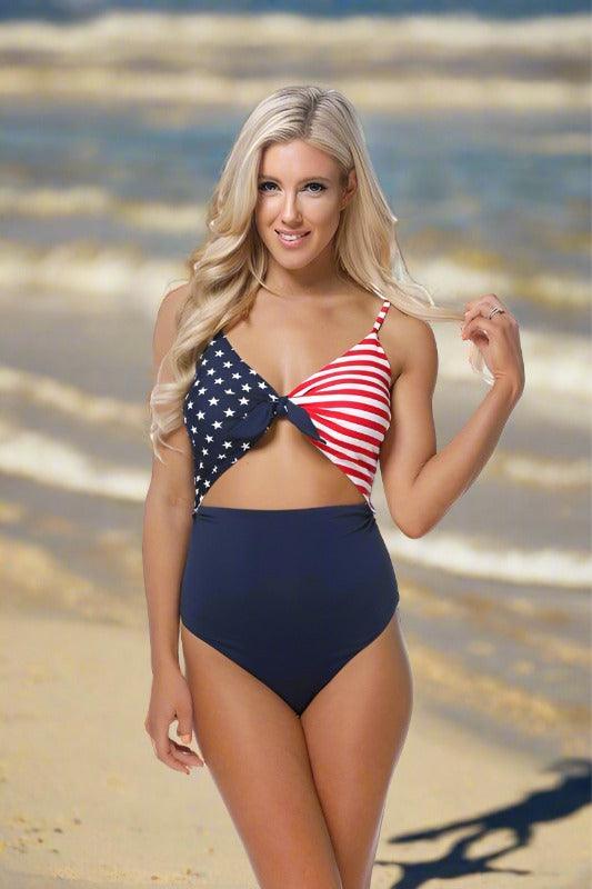 Americana One-Piece Swimsuit - SwagglyLife Home & Fashion