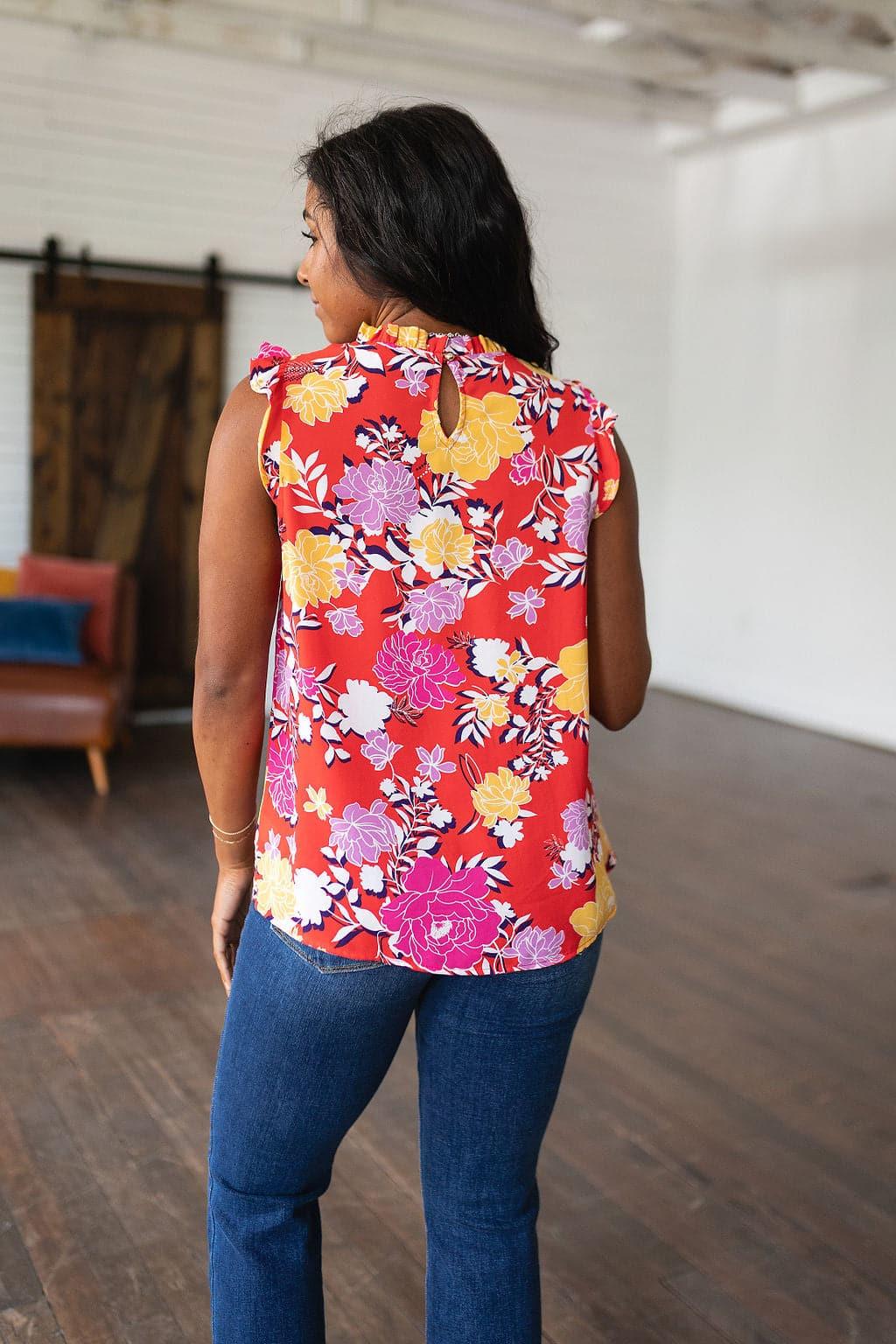 Among The Flowers Floral Top - SwagglyLife Home & Fashion