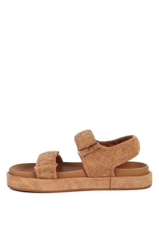 ANVIL Quilted Body Platform Sandals - SwagglyLife Home & Fashion