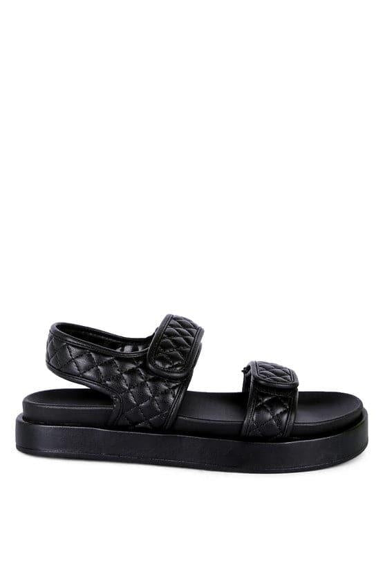 ANVIL Quilted Body Platform Sandals - SwagglyLife Home & Fashion