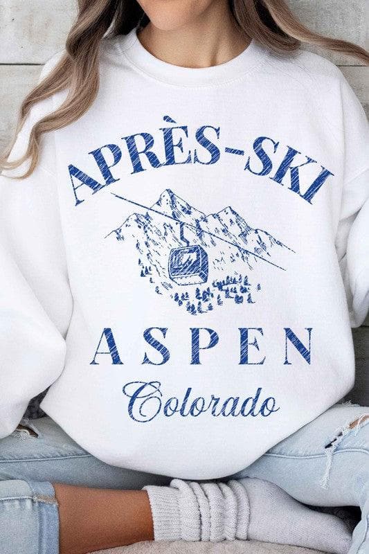 APRES SKI Aspen Colorado Graphic Sweatshirt - SwagglyLife Home & Fashion