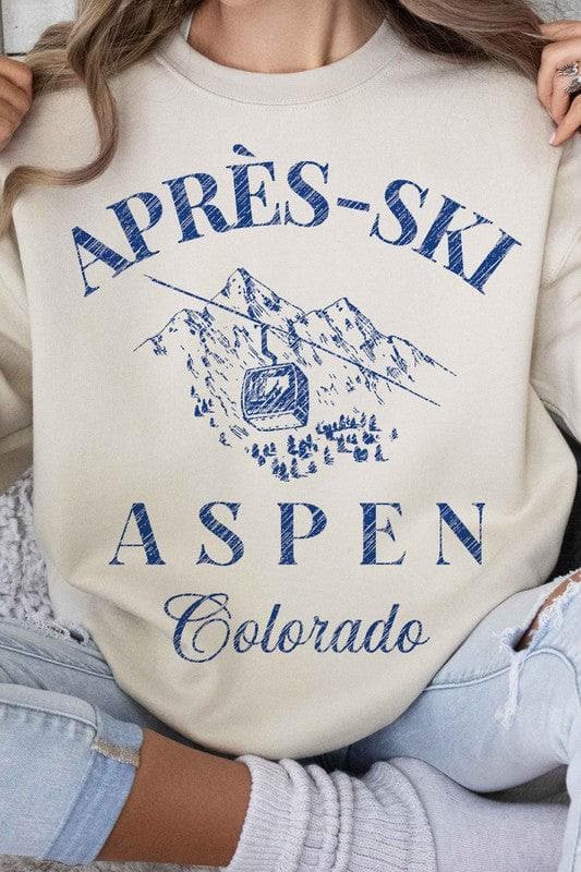 APRES SKI Aspen Colorado Graphic Sweatshirt - SwagglyLife Home & Fashion