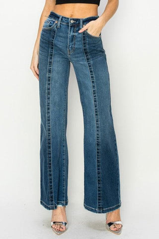 Artemis Vintage High Rise Relaxed Flare Jeans - SwagglyLife Home & Fashion