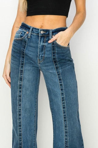 Artemis Vintage High Rise Relaxed Flare Jeans - SwagglyLife Home & Fashion