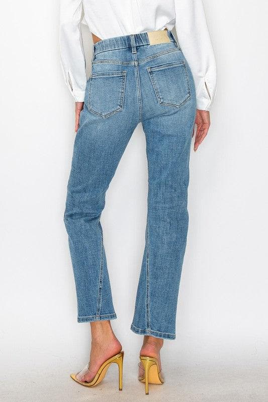 Artemis Vintage Tummy Control High Rise Straight Jeans - SwagglyLife Home & Fashion